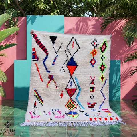 Beni Ourain Rug - Handmade Berber rug| Natural Sheep Wool, Custom Size