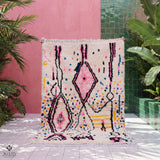 Beni Ourain Rug - Handmade Berber Carpet | Natural Sheep Wool, Custom Size