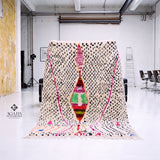 Moroccan Rug – Handwoven Wool Azilal Berber Area Rug, Contemporary Scandinavian Style