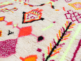 Beni Ourain Rug, Moroccan Teppich Handwoven | Natural Wool | Pink Option, Custom Sizes