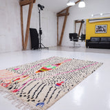 Moroccan Rug – Handwoven Wool Azilal Berber Area Rug, Contemporary Scandinavian Style