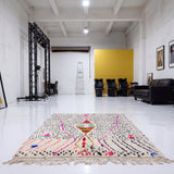 Moroccan Rug – Handwoven Wool Azilal Berber Area Rug, Contemporary Scandinavian Style