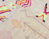 Beni Ourain Rug, Moroccan Teppich Handwoven | Natural Wool | Pink Option, Custom Sizes