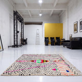 Moroccan Rug – Handwoven Wool Azilal Berber Area Rug, Contemporary Scandinavian Style